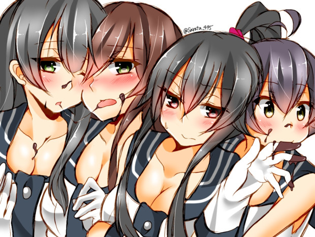 バレンタイン阿賀野型 くーや さんのイラスト ニコニコ静画 イラスト