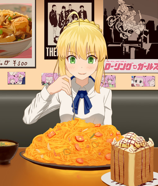 セイバー大食いチャレンジ たか さんのイラスト ニコニコ静画 イラスト