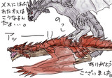 ほぼ毎日デフォルメ 300 リオレウス モモンゲ さんのイラスト ニコニコ静画 イラスト