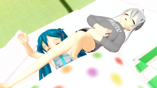 うちのハク姉さんも寝相が悪いようで 論外 Nsen01避難所オーナー さんのイラスト ニコニコ静画 イラスト
