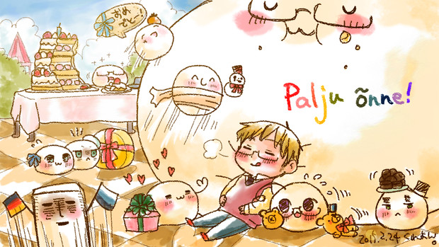 エストニア誕15 くれよん さんのイラスト ニコニコ静画 イラスト