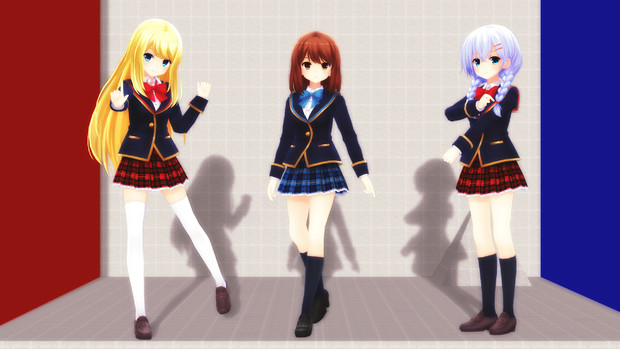 ガールフレンド 仮 の三人 あずお さんのイラスト ニコニコ静画 イラスト