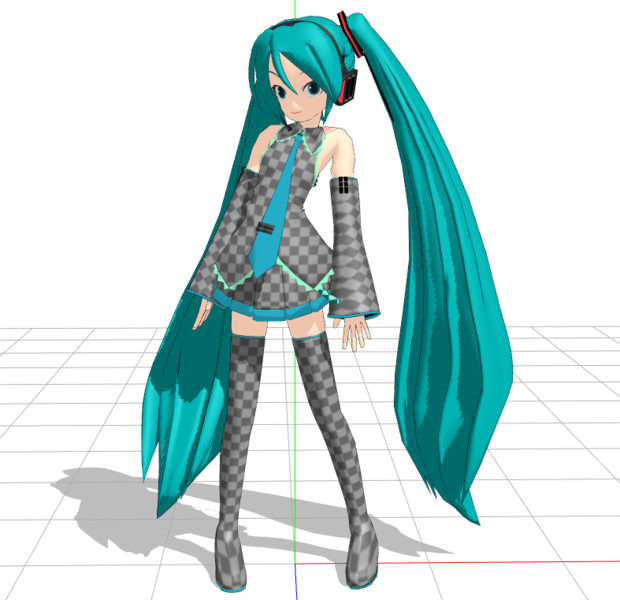 ミクさんの服が透けて見えるか模様に見えるかでクリエイターかどうかわかります Hbk ペパクラp さんのイラスト ニコニコ静画 イラスト