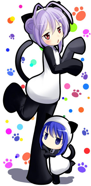 れんちょんと柊のぱんだねこコラボ まりっち さんのイラスト ニコニコ静画 イラスト