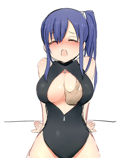 フロントジッパー競泳水着りーちゃん２ ケム さんのイラスト ニコニコ静画 イラスト