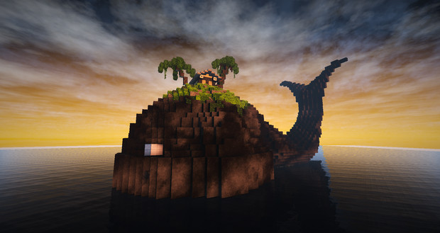 Minecraft 地図には載らない幻の島 わんくら うめjam さんのイラスト ニコニコ静画 イラスト