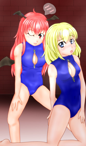 小悪魔 アリス 例の競泳水着 藤堂紅 河童68号 さんのイラスト ニコニコ静画 イラスト