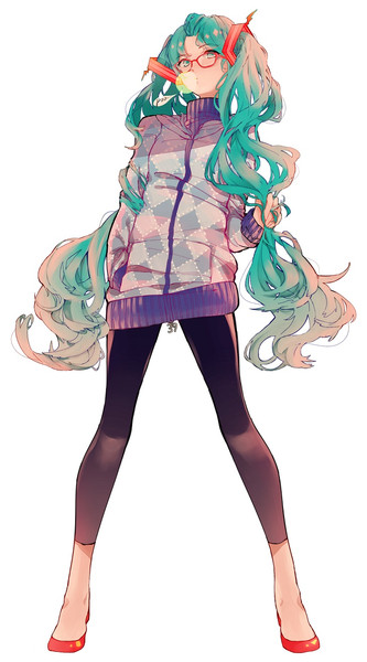 私服ミク リン素 さんのイラスト ニコニコ静画 イラスト