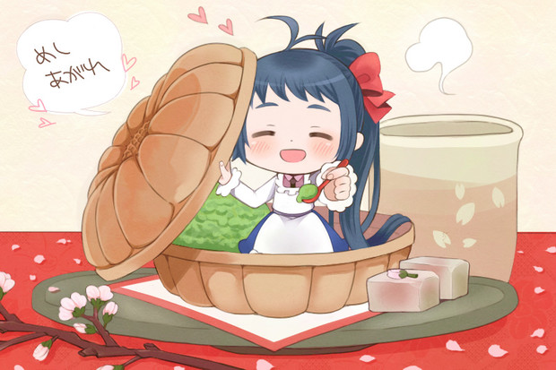 もなかアイスと伊良湖ちゃん 豆腐のなる木 さんのイラスト ニコニコ静画 イラスト