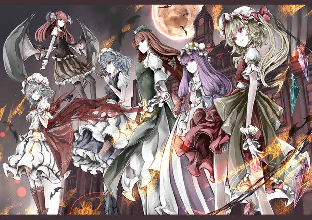 紅い悪魔達 Scarlet Devils Yutapon さんのイラスト ニコニコ静画 イラスト