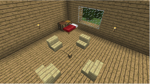 Minecraft この小さな家を豪邸にする Part1 かいぽん さんのイラスト ニコニコ静画 イラスト