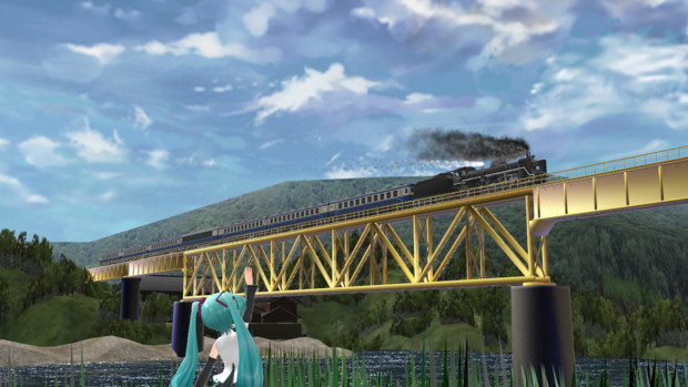 ちびとお出かけ 磐越西線 山都の鉄橋 ざ さんのイラスト ニコニコ静画 イラスト