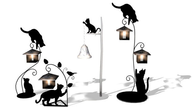 猫の照明４種 にくきゅー さんのイラスト ニコニコ静画 イラスト