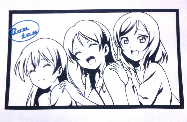 切り絵 ソルゲ組 ラブライブ 梵天 さんのイラスト ニコニコ静画 イラスト