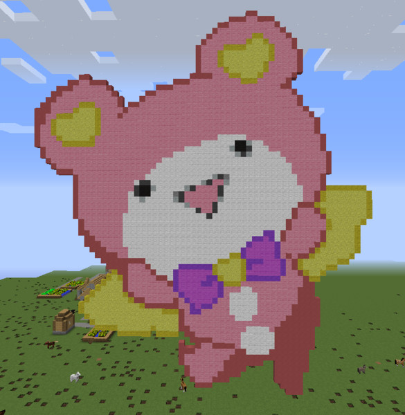 【Minecraft】プリパラのクマのドット絵