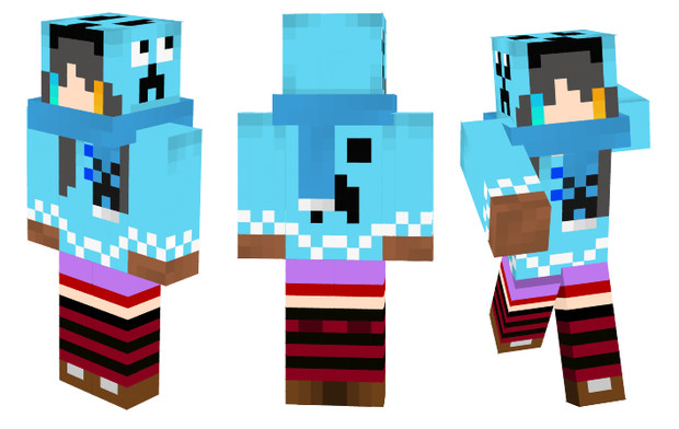 Minecraft スキンサンプル その15 亜弥月 フシギ さんのイラスト ニコニコ静画 イラスト