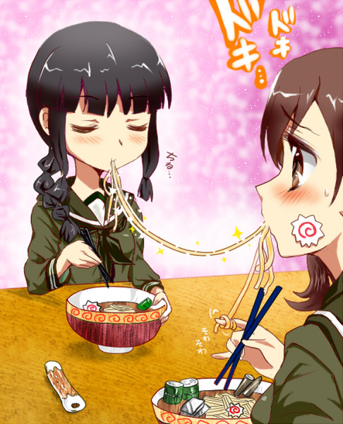 麺が逢う瞬間 とき すぱるたん さんのイラスト ニコニコ静画 イラスト