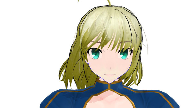 髪を下ろしたセイバー修正完了 Bentou T さんのイラスト ニコニコ静画 イラスト