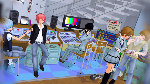 放送室 １ ニコニコ静画 イラスト