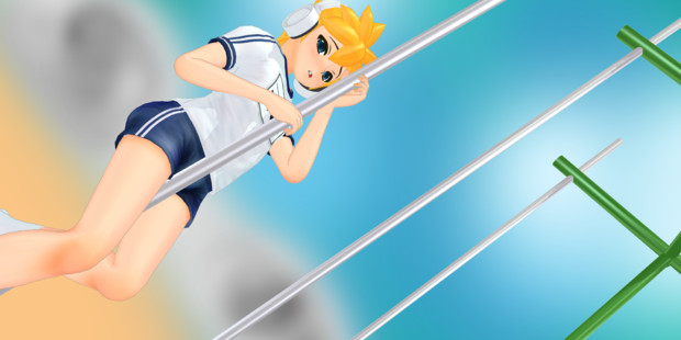 Mmd モデルテストがてらのぼり棒 あさぬ さんのイラスト ニコニコ静画 イラスト