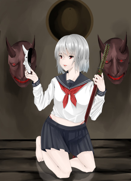 鬼面の能面 東酉 さんのイラスト ニコニコ静画 イラスト