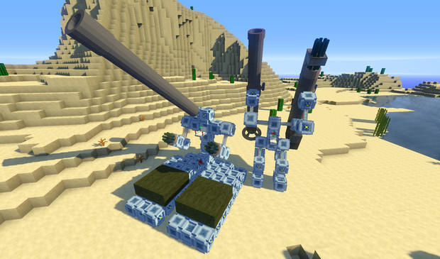 Minecraft Jointblock機体サンプル 配布テスト ルナチタニウム さんのイラスト ニコニコ静画 イラスト
