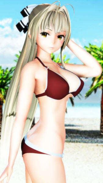 Mmd いすずさんとビーチにて 千斗いすず ろく さんのイラスト ニコニコ静画 イラスト