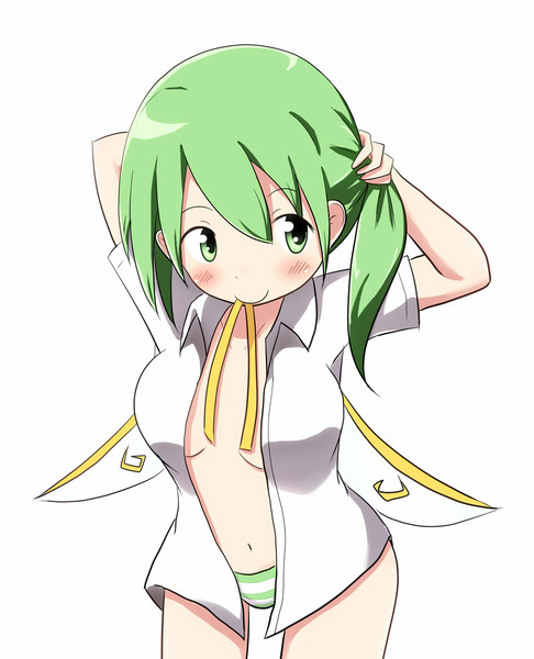 リボン咥えながら髪の毛結ぶポーズって Takami さんのイラスト ニコニコ静画 イラスト