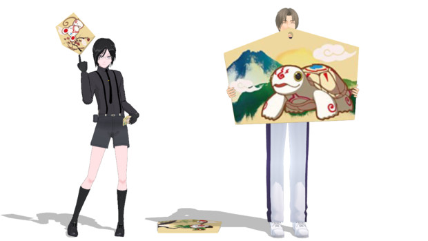 刀剣乱舞の絵馬のようなもの作ってみた Yuhao8 さんのイラスト ニコニコ静画 イラスト