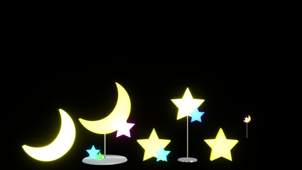 配布 月と星のオブジェ あお さんのイラスト ニコニコ静画 イラスト