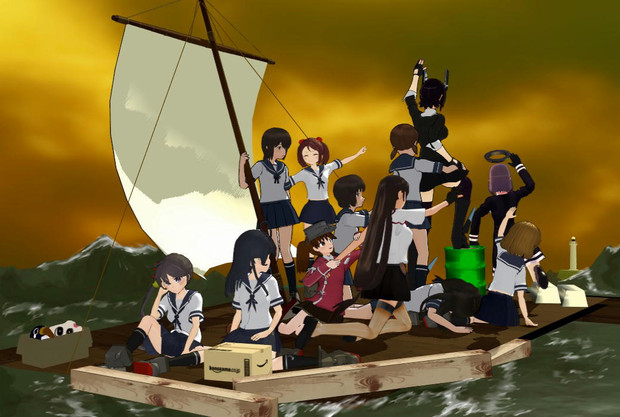艦娘号の筏 デビノレマソ さんのイラスト ニコニコ静画 イラスト