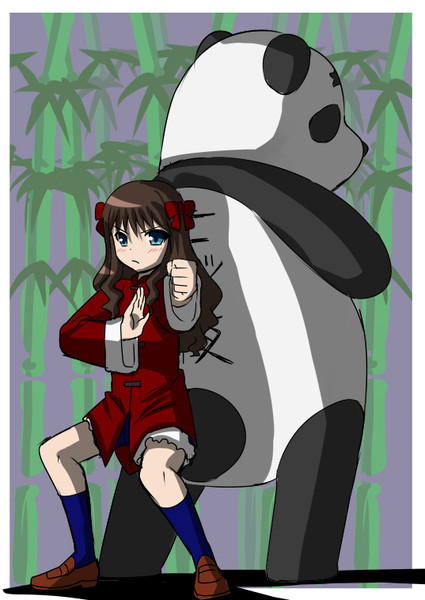 都古ちゃんとパンダ師匠 うらこ さんのイラスト ニコニコ静画 イラスト