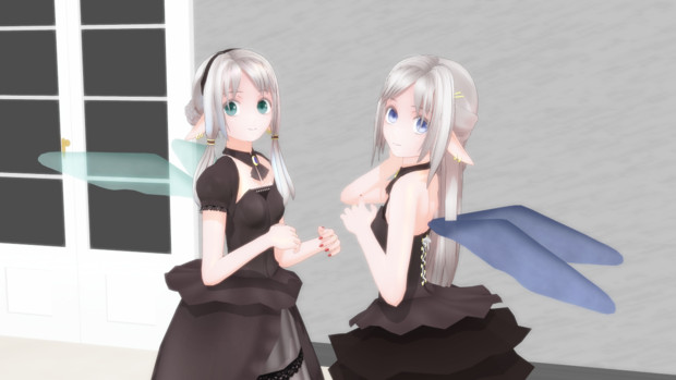 [MMD-OMF5] ダムとディーの翅