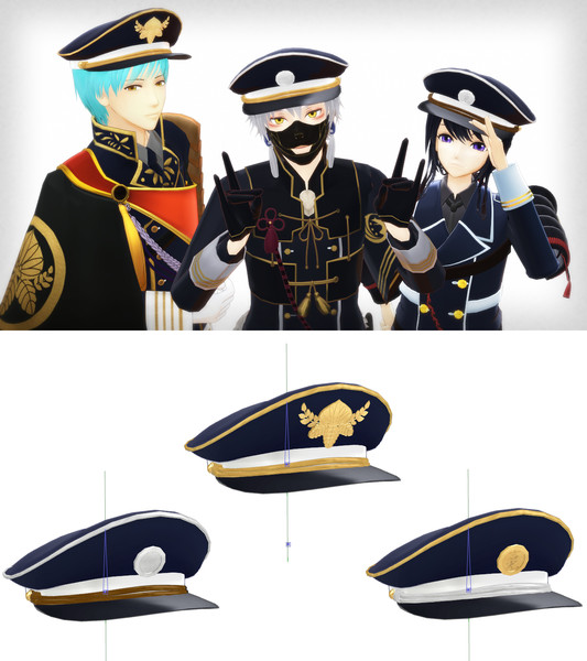 Mmd刀剣乱舞 粟田口制帽 ひわこ さんのイラスト ニコニコ静画 イラスト