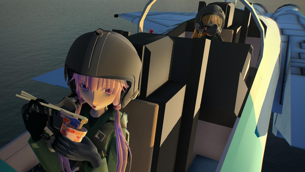 第３回mmd静画鑑賞会 夕暮れのカップ麺 木工ボンド 活動停止 さんのイラスト ニコニコ静画 イラスト