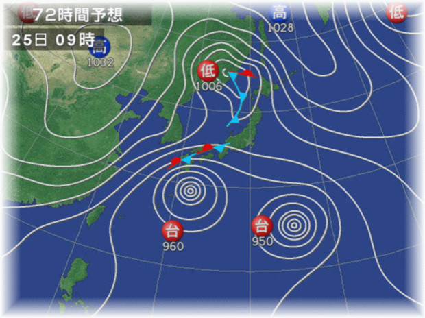 エロい天気図見つけたので