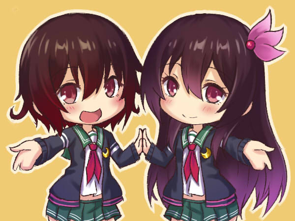 二人で仲良く改二にゃし 桜河ゆう C97日曜西り 05b さんのイラスト ニコニコ静画 イラスト