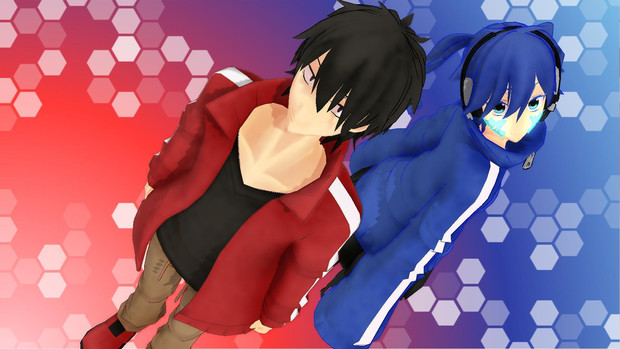 第１回mmdカゲプロ祭り エネとシンタロー Rin Donut さんのイラスト ニコニコ静画 イラスト