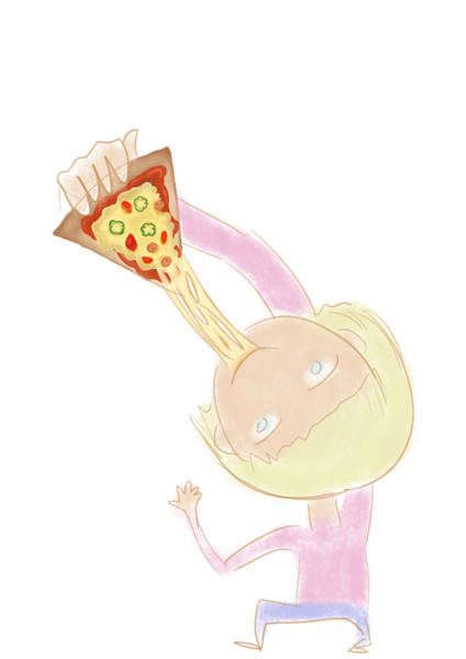 ピザを食べてる いちな さんのイラスト ニコニコ静画 イラスト