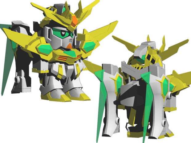 Mmd用 スターウイニングガンダムモデル 製作進捗2 紫の君 さんのイラスト ニコニコ静画 イラスト