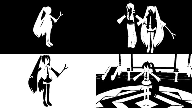 Mme お手軽切り絵エフェクト Mmd テンパカ さんのイラスト ニコニコ静画 イラスト