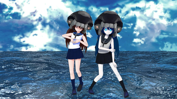 Mmd艦これ 駆逐イ級ちゃんニューカラー配布 Gm3 百式p さんのイラスト ニコニコ静画 イラスト