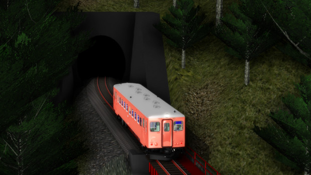 Kasword 電車 イラスト トンネル