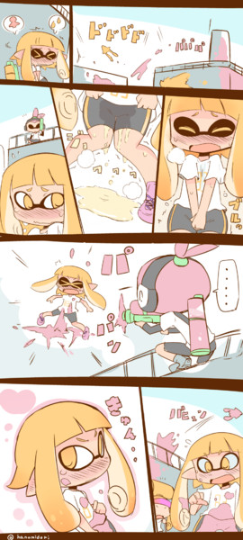 スプラトゥーンのイカちゃんがオモラトゥーンする漫画 はのみど さんのイラスト ニコニコ静画 イラスト