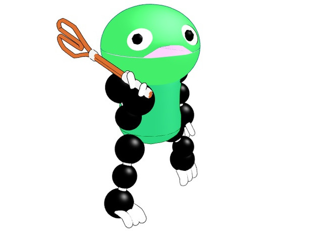 ブサイクスレイヤーを作ったので 緑のハンサムさんに装備させた 綿貫法儀 さんのイラスト ニコニコ静画 イラスト