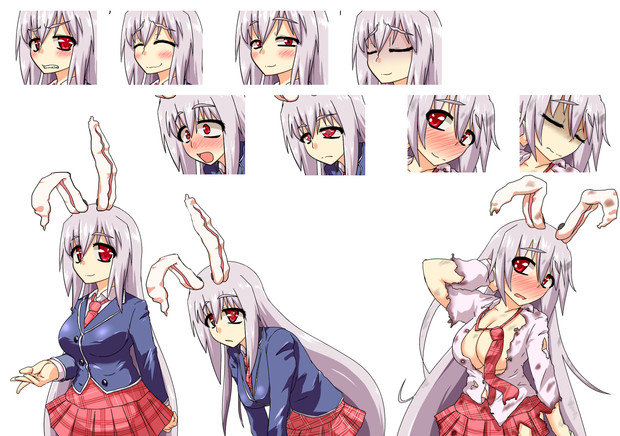 うどんげ立ち絵 ブラインド さんのイラスト ニコニコ静画 イラスト