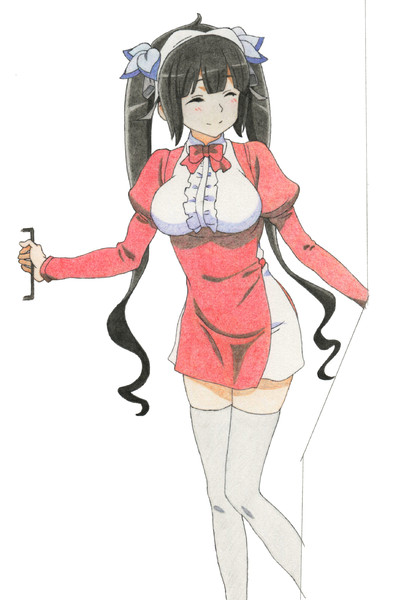 【色鉛筆模写】いらっしゃいませー、今日は何をお探しでしょーか♪ お客さまー♡