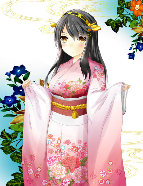 振り袖榛名ちゃん Annrock さんのイラスト ニコニコ静画 イラスト