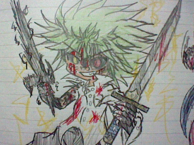 デフォルメで丸みのある緩い線を描きながら目と血で狂気をどことなく感じる絵 真空サバ寿司 さんのイラスト ニコニコ静画 イラスト