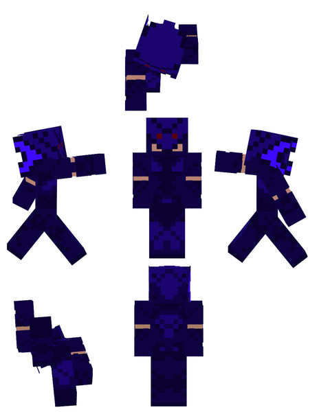 Minecraft Ffの竜騎士っぽいスキン全体図 黒龍竜之介 さんの
